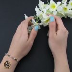 5 دستبند تورمالین طرح درسا زنانه - کد 1085 - تصویر 5