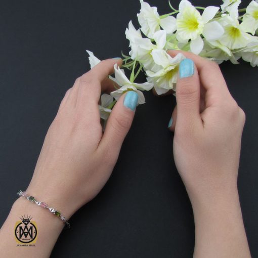 دستبند تورمالین طرح درسا زنانه - کد 1085 - تصویر 5