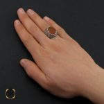 انگشتر عقیق یمن با حکاکی یا بقیه الله الاعظم مردانه – کد 10498 - تصویر 5