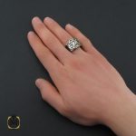 انگشتر-چشم-ببر-مردانه-نقره انگشتر چشم ببر مردانه