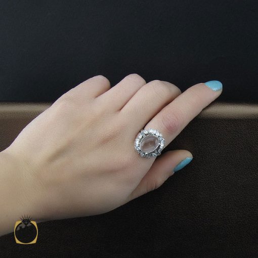 انگشتر دُر نجف طرح نیوشا زنانه - کد 2179 - تصویر 5