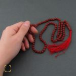 تسبیح 101 دانه عقیق قرمز متوسط - کد 4239 - تصویر 5