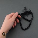 تسبیح 33 دانه مشکی متوسط - کد 4247 - تصویر 5