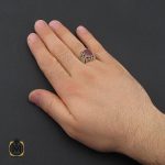 انگشتر یاقوت سرخ مردانه دست ساز - کد 10413 - تصویر 5