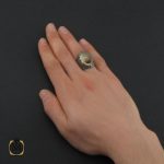 5 انگشتر عقیق شجر مردانه - کد 10443 - تصویر 5