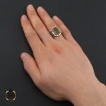 5 انگشتر چشم ببر طرح ورساچه مردانه - کد 10447 - تصویر 5