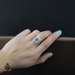 6 انگشتر دُر نجف طرح نورا زنانه - کد 2177 - تصویر 6