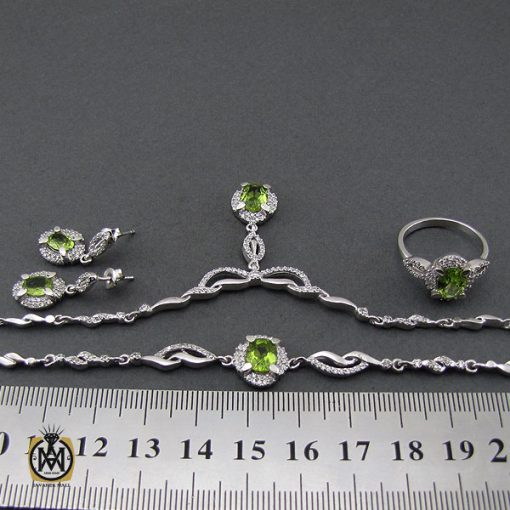 سرویس زبرجد زنانه طرح اشرافی - کد 7192 - تصویر 7