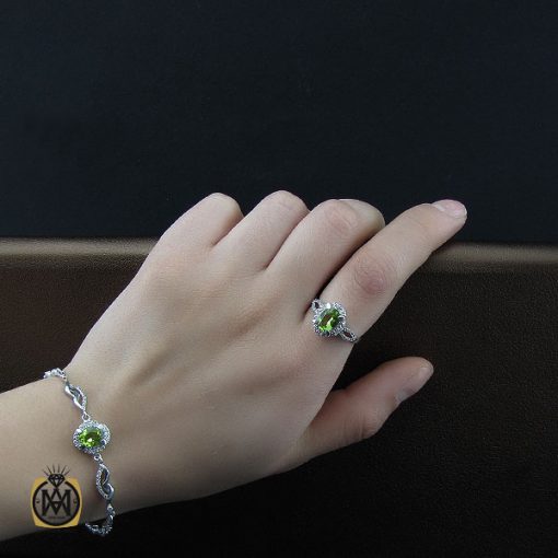 سرویس زبرجد زنانه طرح اشرافی - کد 7192 - تصویر 8