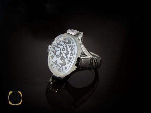 انگشتر عقیق یمن با حکاکی یا شید الشهدا مردانه – کد 10619 - تصویر 6