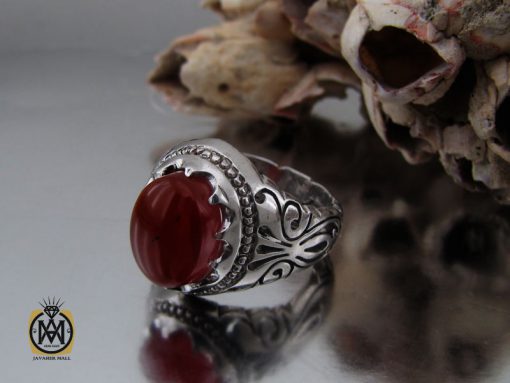 انگشتر عقیق یمن مردانه دست ساز - کد 10626 - تصویر 6