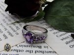 00 انگشتر آمتیست طرح پرتو زنانه - کد 2273 - تصویر 6