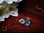 00 انگشتر توپاز آبی طرح بیتا زنانه - کد 2283 - تصویر 6