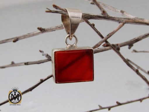 مدال عقیق قرمز طرح اسپرت - کد 3270 - تصویر 5