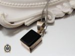 00 مدال عقیق مشکی طرح اسپرت - کد 3271 - تصویر 5