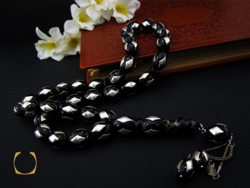 تسبیح 33 دانه نقره و یسر مصری خوش دست - کد 4340 - تصویر 6