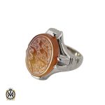 1 انگشتر عقیق یمن با حکاکی هوالله مردانه – کد 10567