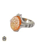 انگشتر عقیق یمن با حکاکی یا عقیله العرب مردانه – کد 10581