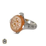 انگشتر عقیق یمن با حکاکی هو العزه مردانه – کد 10584