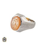 انگشتر عقیق یمن با حکاکی شرف الشمس و یا حیدر کرار مردانه – کد 10585