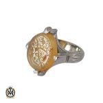 انگشتر عقیق یمن با حکاکی استغفر الله مردانه – کد 10591