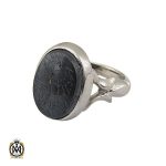 انگشتر حدید صینی با حکاکی هفت جلاله مردانه دست ساز - کد 10656