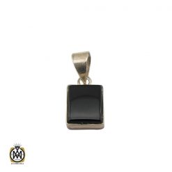 مدال عقیق مشکی طرح اسپرت - کد 3271 مدال عقیق مشکی طرح اسپرت - کد 3271