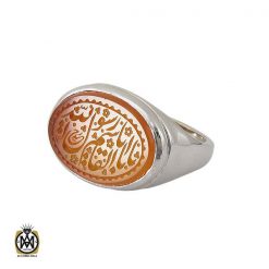 انگشتر عقیق یمن با حکاکی یا اباالقاسم یا رسول الله مردانه – کد 10538 انگشتر عقیق یمن با حکاکی یا اباالقاسم یا رسول الله مردانه – کد 10538