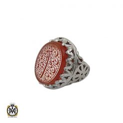انگشتر عقیق یمن با حکاکی ماشاالله لا قوه الا بالله ان ترن انا اقل منک مالا و ولدا مردانه – کد 10549 انگشتر عقیق یمن با حکاکی ماشاالله لا قوه الا بالله ان ترن انا اقل منک مالا و ولدا مردانه – کد 10549
