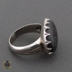 2 انگشتر حدید صینی با حکاکی هفت جلاله مردانه – کد 10501 - تصویر 2