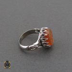 انگشتر عقیق یمن با حکاکی یا موسی بن جعفر مردانه – کد 10569 - تصویر 2