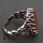 انگشتر عقیق یمن با حکاکی شرف الشمس و یا نفس خیر المرسلین مردانه – کد 10578 - تصویر 2