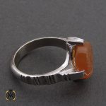 انگشتر عقیق یمن با حکاکی هو العزه مردانه – کد 10584 - تصویر 2