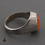 انگشتر عقیق یمن با حکاکی شرف الشمس و یا حیدر کرار مردانه – کد 10585 - تصویر 2