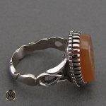 2 انگشتر عقیق یمن با حکاکی یا اباالحسن یا امیرالمومنین مردانه – کد 10589 - تصویر 2