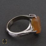 انگشتر عقیق یمن با حکاکی استغفر الله مردانه – کد 10591 - تصویر 2