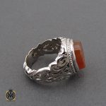 انگشتر عقیق یمن با حکاکی انا مدینة العلم وعلی بابها مردانه – کد 10592 - تصویر 2