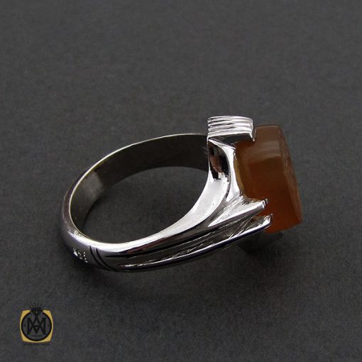2 انگشتر عقیق یمن با حکاکی یا قوی مردانه – کد 10595 - تصویر 2