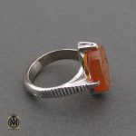 انگشتر عقیق یمن با حکاکی یا علی اصغر مردانه – کد 10605 - تصویر 2