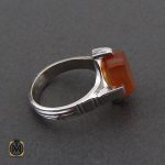 انگشتر عقیق یمن با حکاکی یا فاطمه مردانه – کد 10606 - تصویر 2