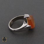 2 انگشتر عقیق یمن با حکاکی شرف الشمس و یا ابوالفضل العباس مردانه – کد 10609 - تصویر 2