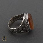 انگشتر عقیق یمن با حکاکی یا جعفر بن محمد مردانه – کد 10615 - تصویر 2