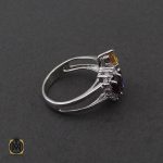 2 انگشتر گارنت، آمتیست و سیترین طرح دیبا زنانه - کد 2288 - تصویر 2