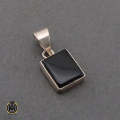 مدال عقیق مشکی طرح اسپرت - کد 3271 مدال عقیق مشکی طرح اسپرت - کد 3271