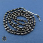 2 تسبیح 101 دانه یسر حجاز نقره کوب و ارزشمند - کد 4334 - تصویر 2