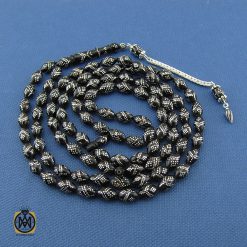 تسبیح 101 دانه یسر حجاز نقره کوب و ارزشمند - کد 4334 تسبیح 101 دانه یسر حجاز نقره کوب و ارزشمند - کد 4334