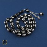 تسبیح 33 دانه نقره و یسر مصری خوش دست - کد 4338 - تصویر 2