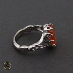 انگشتر عقیق یمن با حکاکی یا کریم العفو مردانه – کد 10520 - تصویر 2