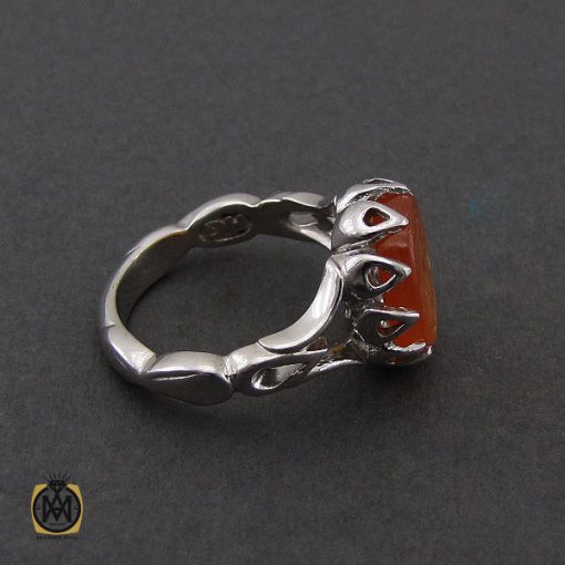 انگشتر عقیق یمن با حکاکی یا کریم العفو مردانه – کد 10520 - تصویر 2