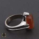 انگشتر عقیق یمن با حکاکی هو العلی الاعلی مردانه – کد 10529 - تصویر 2